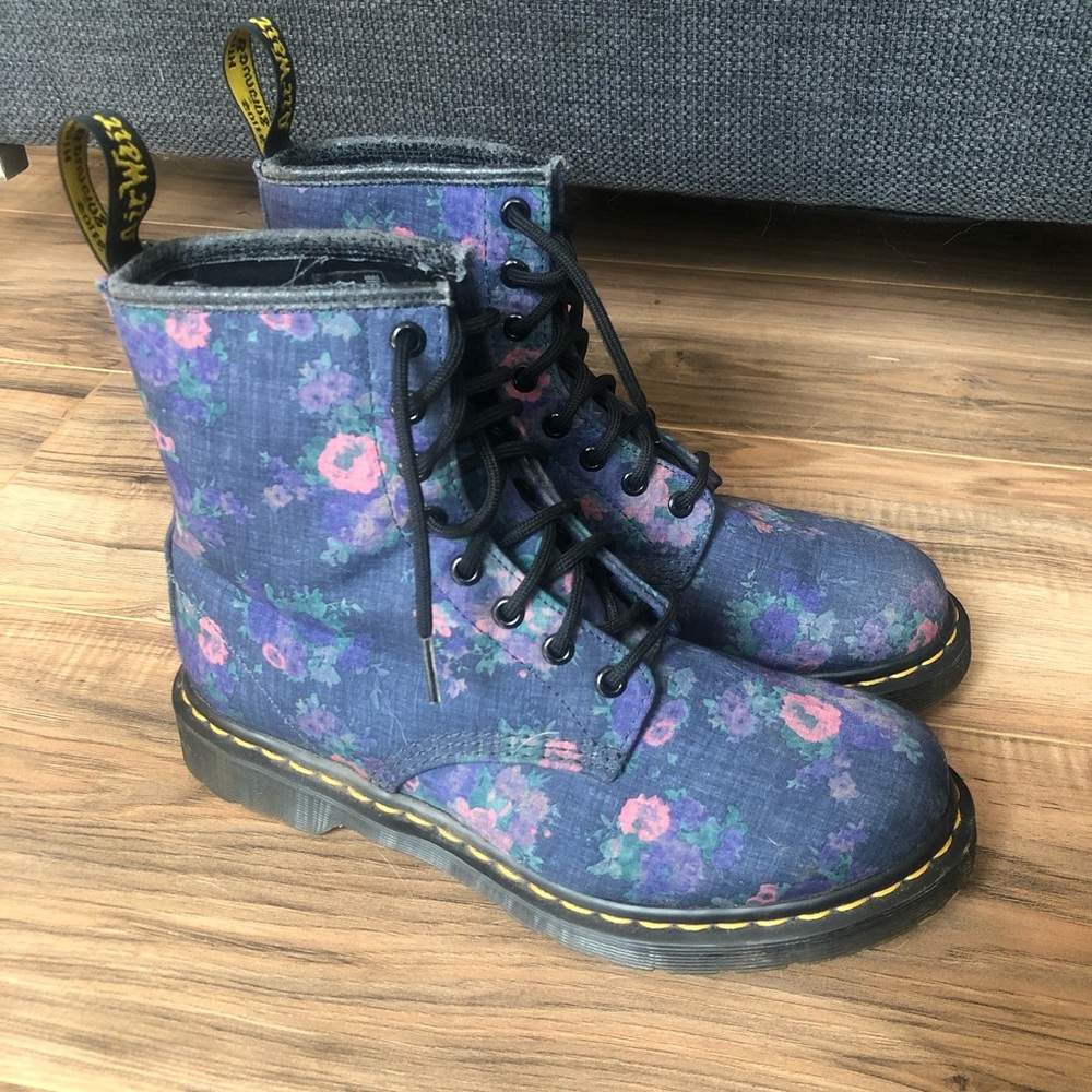 Dr. Martens floral boots